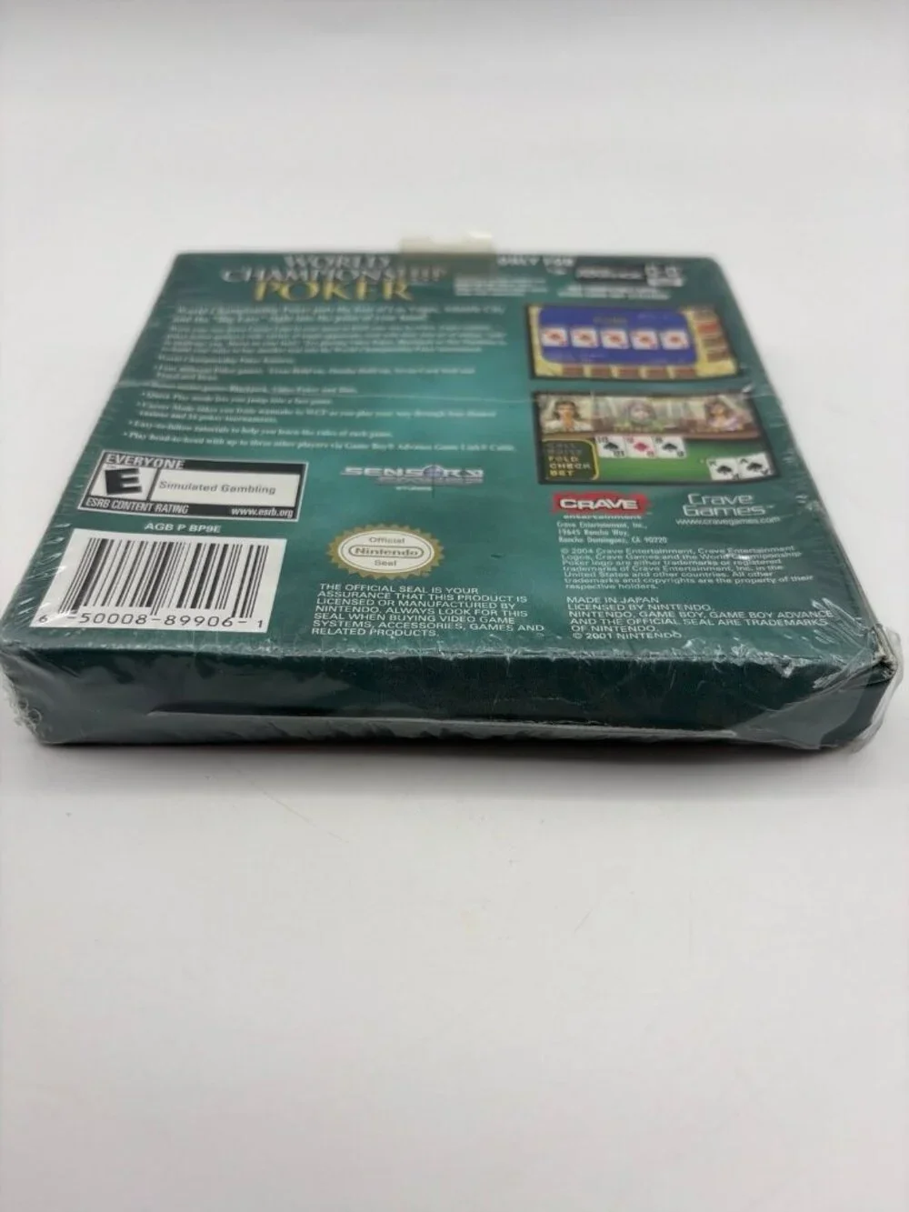 World Championship Poker (Nintendo Game Boy Advance,GBA 2004) NEW SEALED